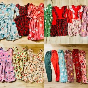 Dot Dot Smile Kids’ holiday/Christmas dresses & leggings